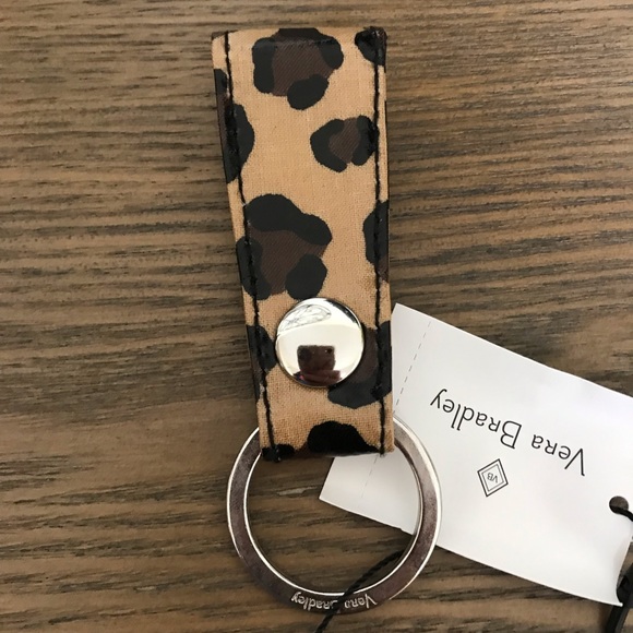 LAST 1 🔥Vera Bradley Loop Keychain Leopard Patter - Picture 3 of 5